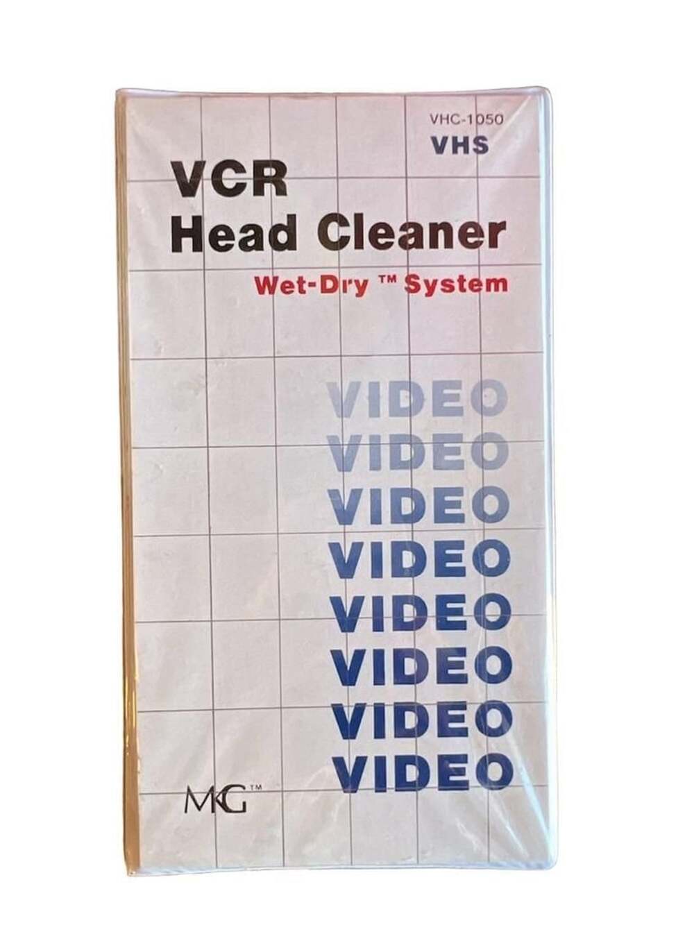 Mg Vcr Head Cleaner Wet Dry System Vhs
